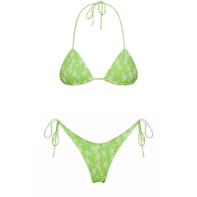 Atlantic beach leaf triangle bikini