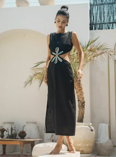 Atlantic Beach Cutout Maxi Dress – Effortlessly Chic and Timeless