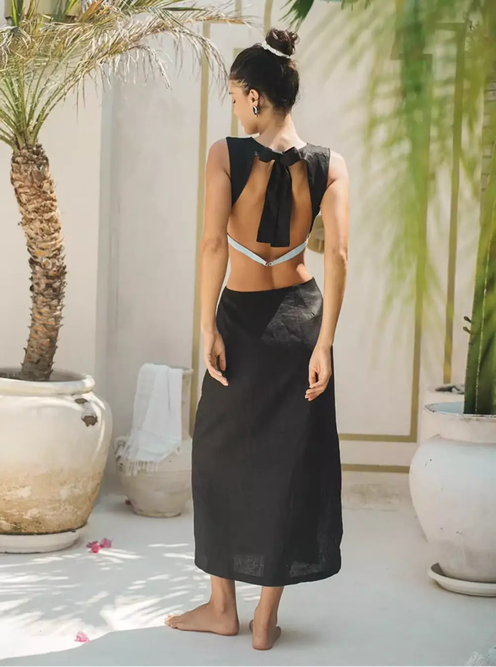 beach cutout dress Atlantic Beach Cutout Maxi Dress – Effortlessly Chic and Timeless M / White