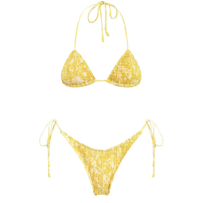 Atlantic beach leaf triangle bikini