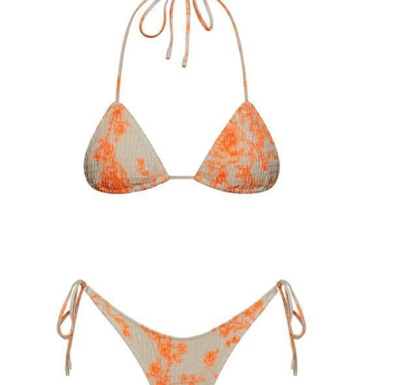Atlantic beach leaf triangle bikini