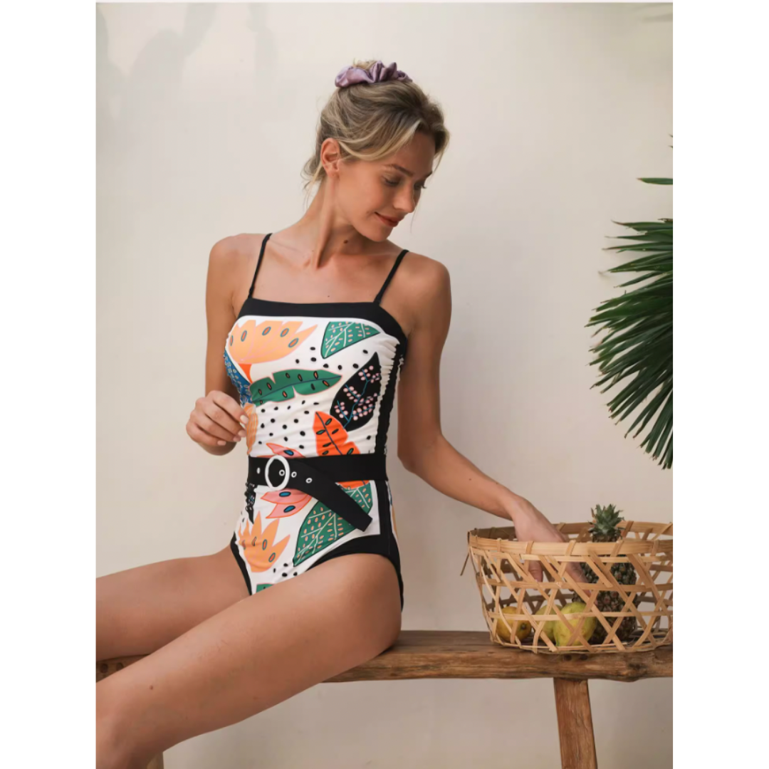 Reversible one piece swimsuit -- Atlantic beach