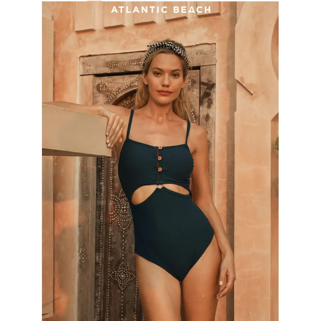 Atlantic Beach strap one piece swimsuit