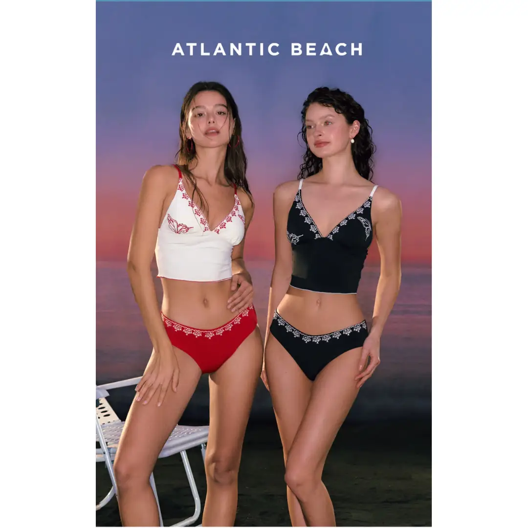 Embroidered Tank Bikini Set – Atlantic Beach Swimwear