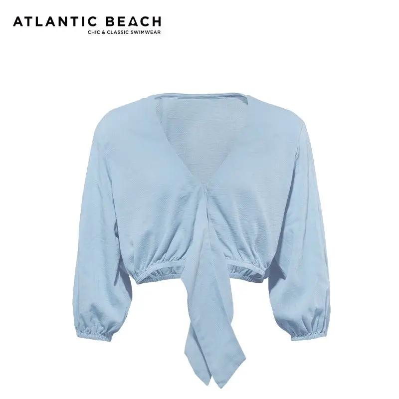 Atlantic Beach Long Sleeve Beach Shirt Blouse Women's Swimsuit