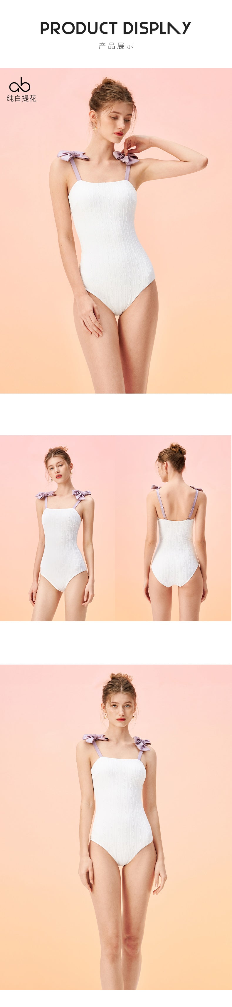Flattering One Piece Ocean Flower Swimsuit Bikini For Women