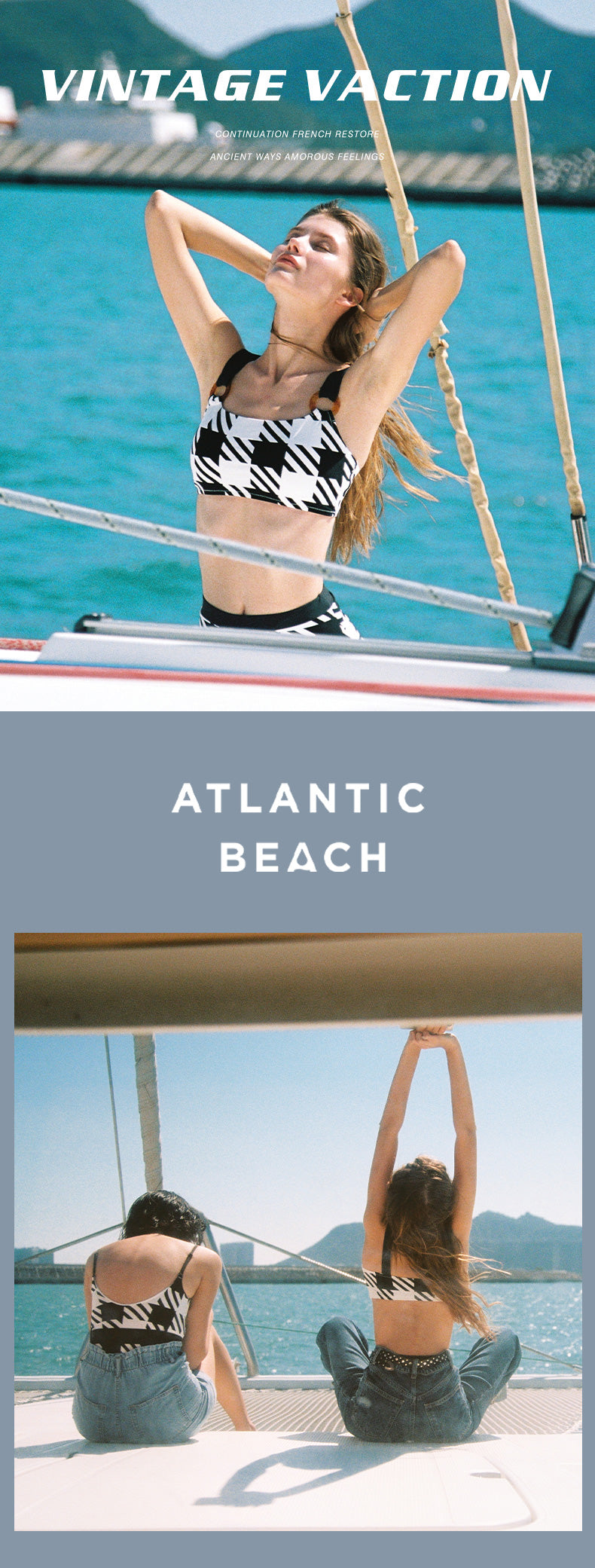Atlantic Beach Bikini Swimwear Two Piece Swimsuits Women