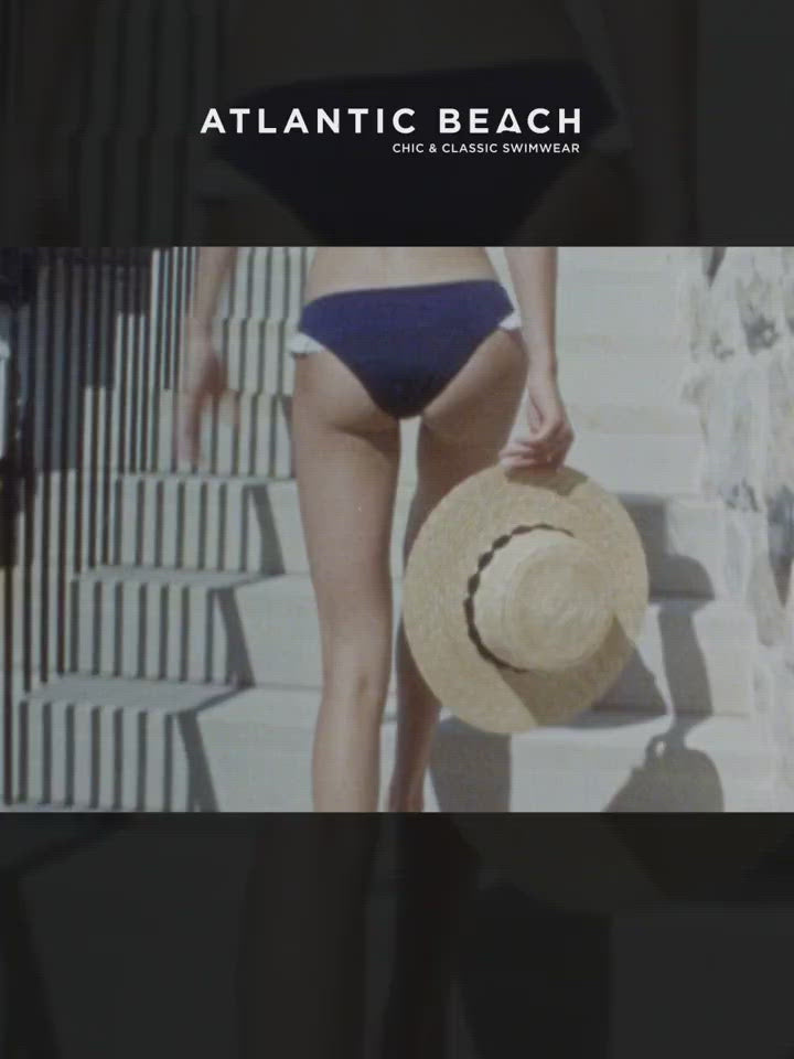 French Wide Ruffle Swimsuit Bandeau Top Bikini Bottom Set